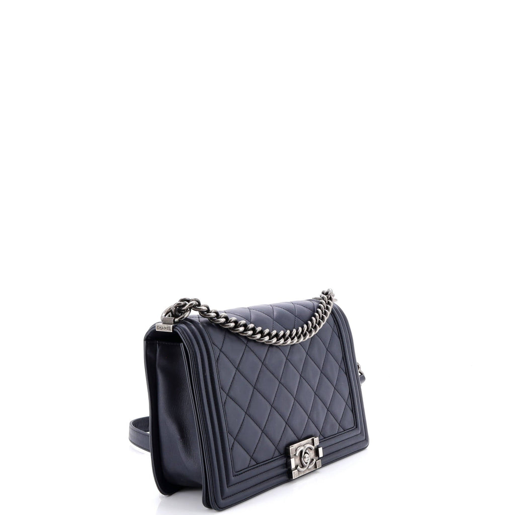 Boy Flap Bag Quilted Lambskin Old Medium