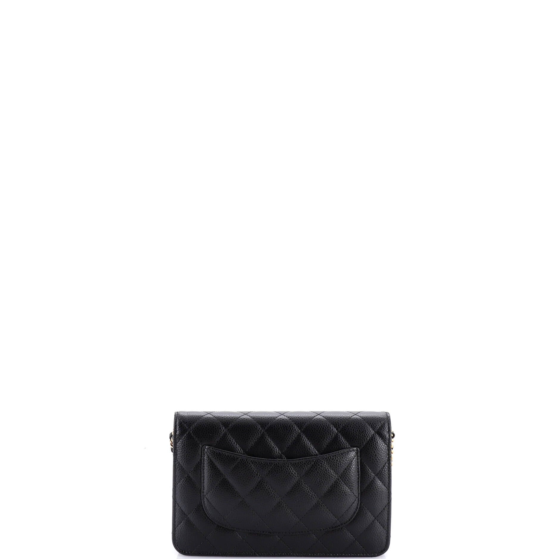 Wallet on Chain Quilted Caviar
