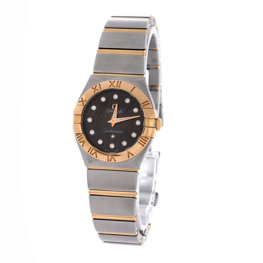 Constellation Quartz Watch Stainless Steel and Rose Gold with Diamond Markers 25