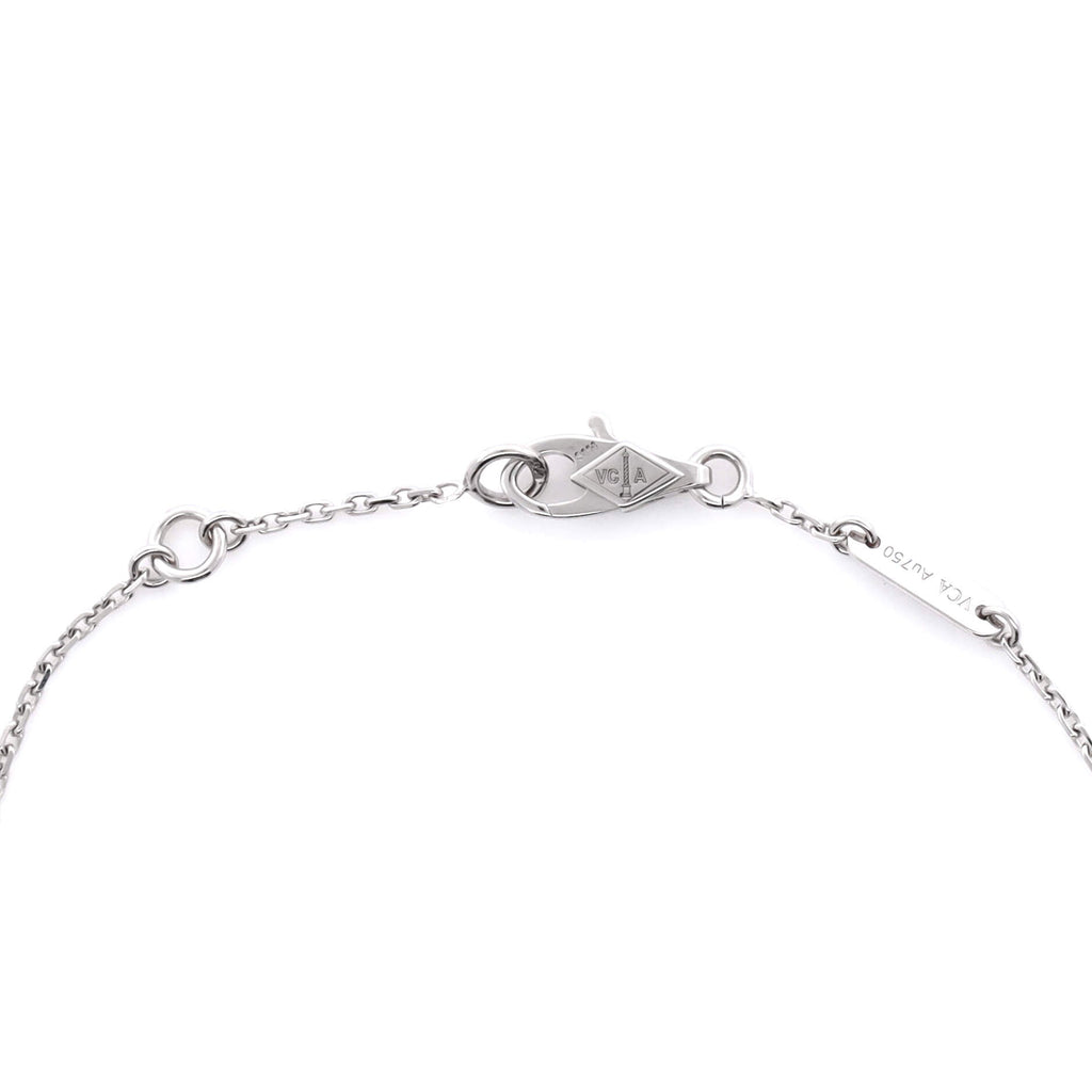 Sweet Alhambra Butterfly Bracelet 18K White Gold and Turquoise