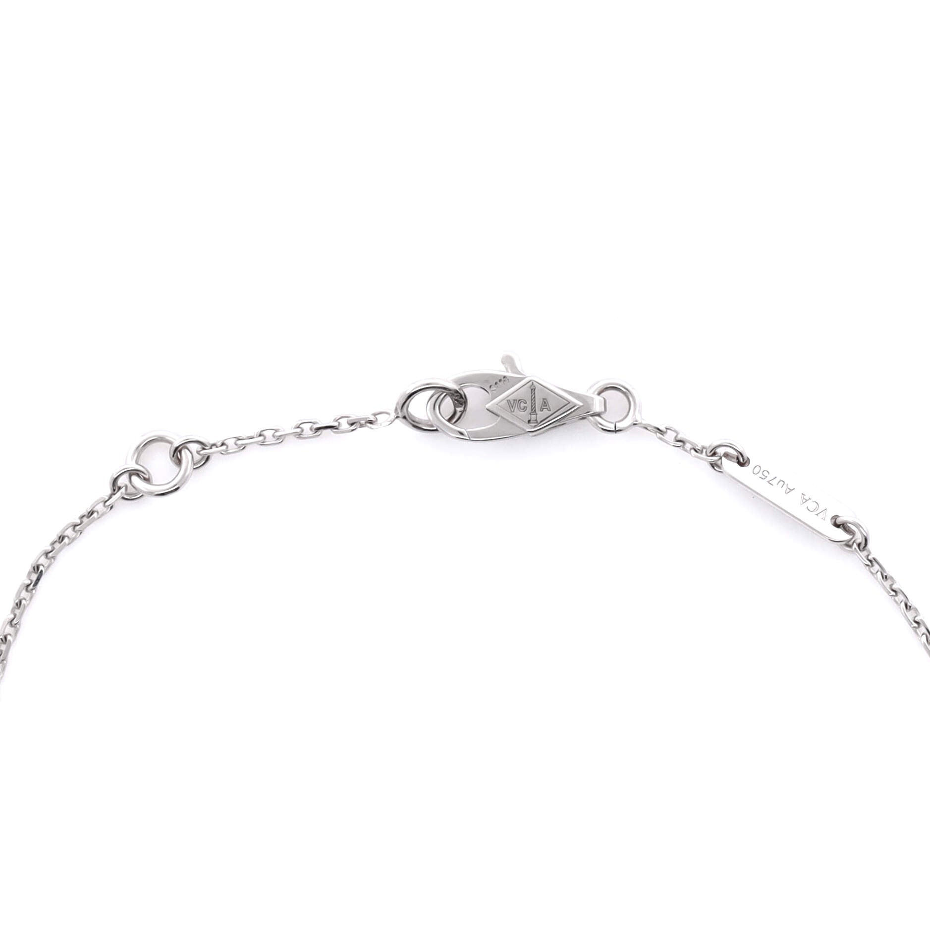 Sweet Alhambra Butterfly Bracelet 18K White Gold and Turquoise