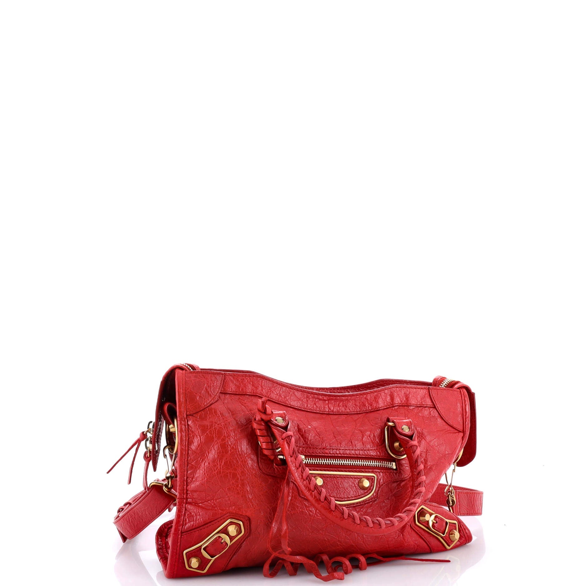 City Classic Metallic Edge Bag Leather Small