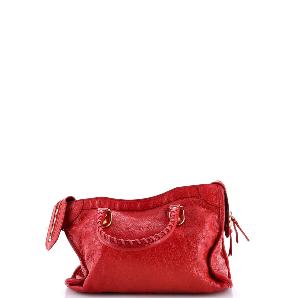 City Classic Metallic Edge Bag Leather Small