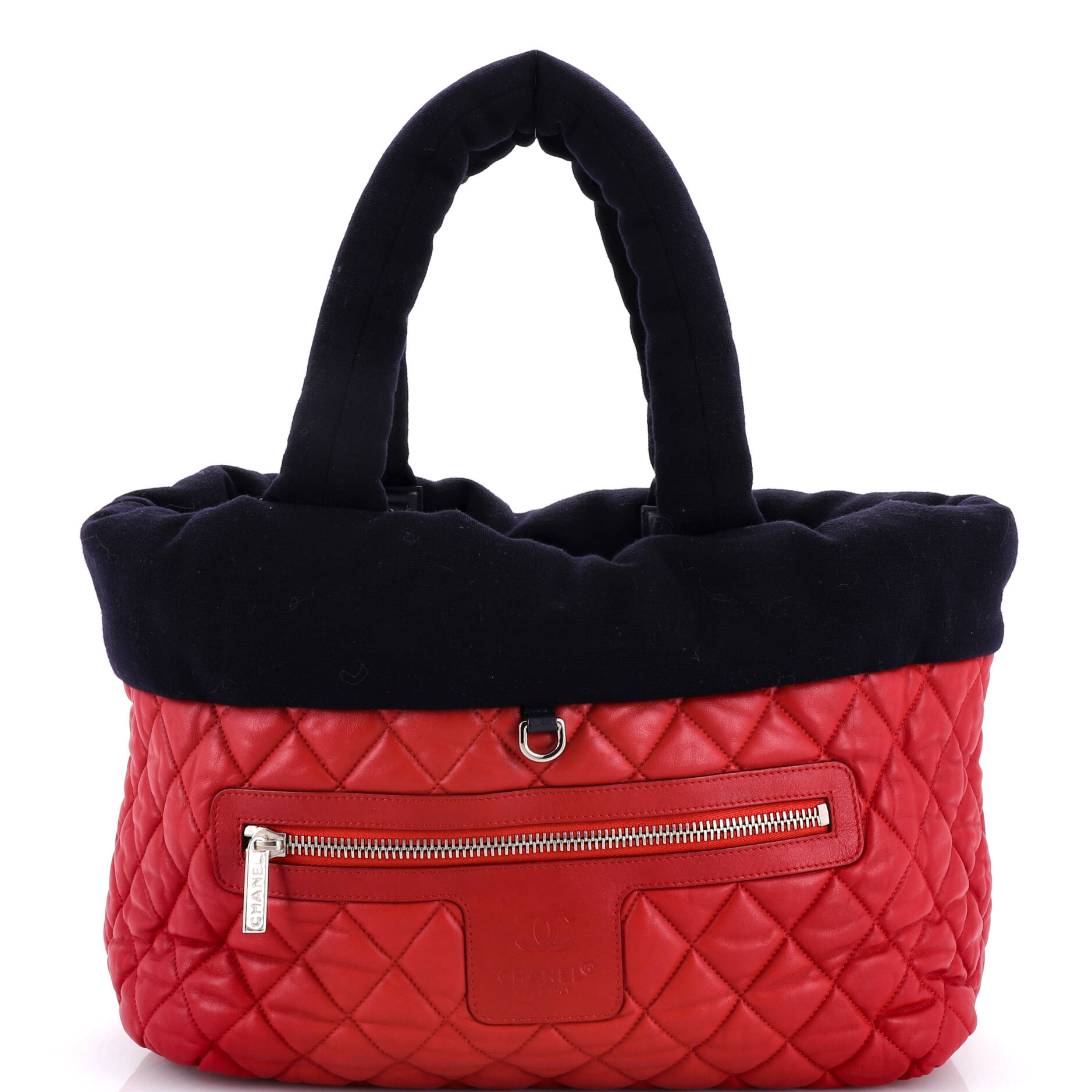 Coco Cocoon Reversible Tote Quilted Lambskin and Jersey Medium