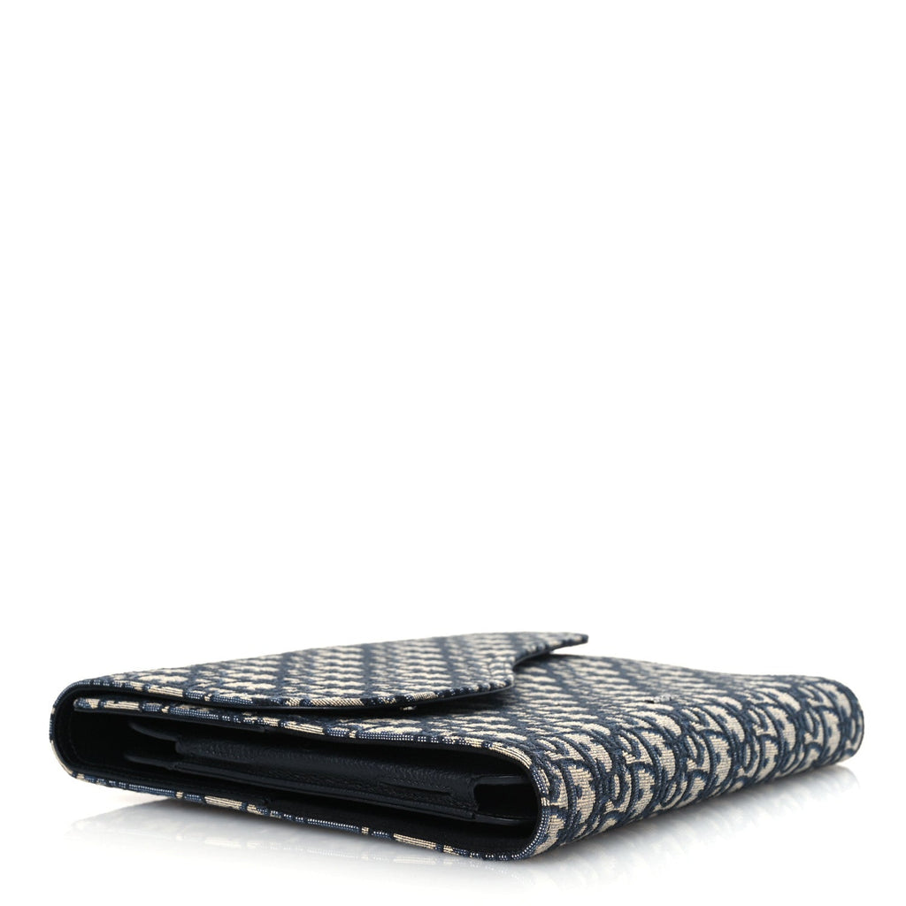 Oblique Jacquard Saddle Diary 45 Pouch Blue