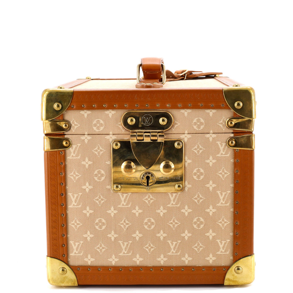 Boite Flacons Beauty Train Case Monogram Canvas and Leather