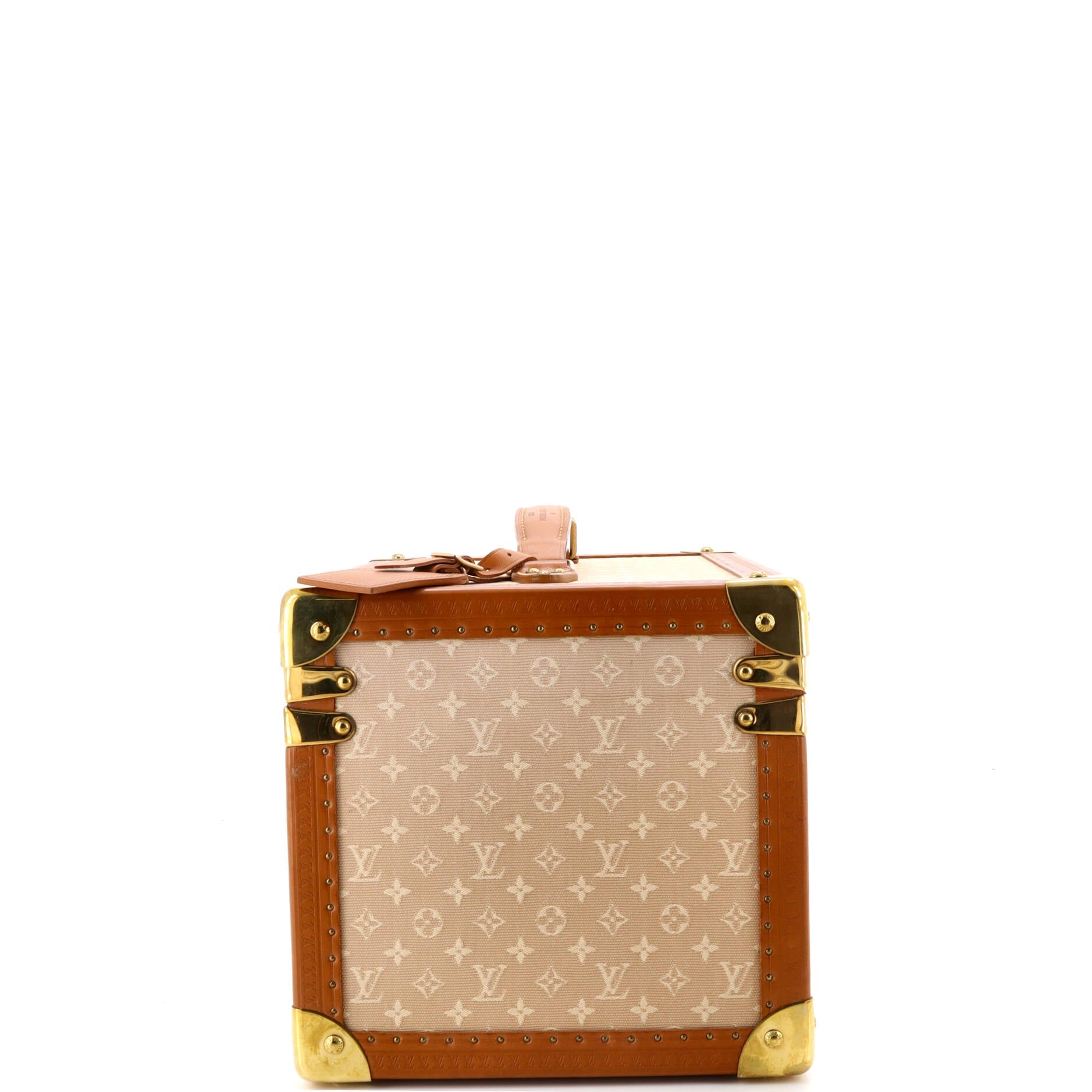 Boite Flacons Beauty Train Case Monogram Canvas and Leather
