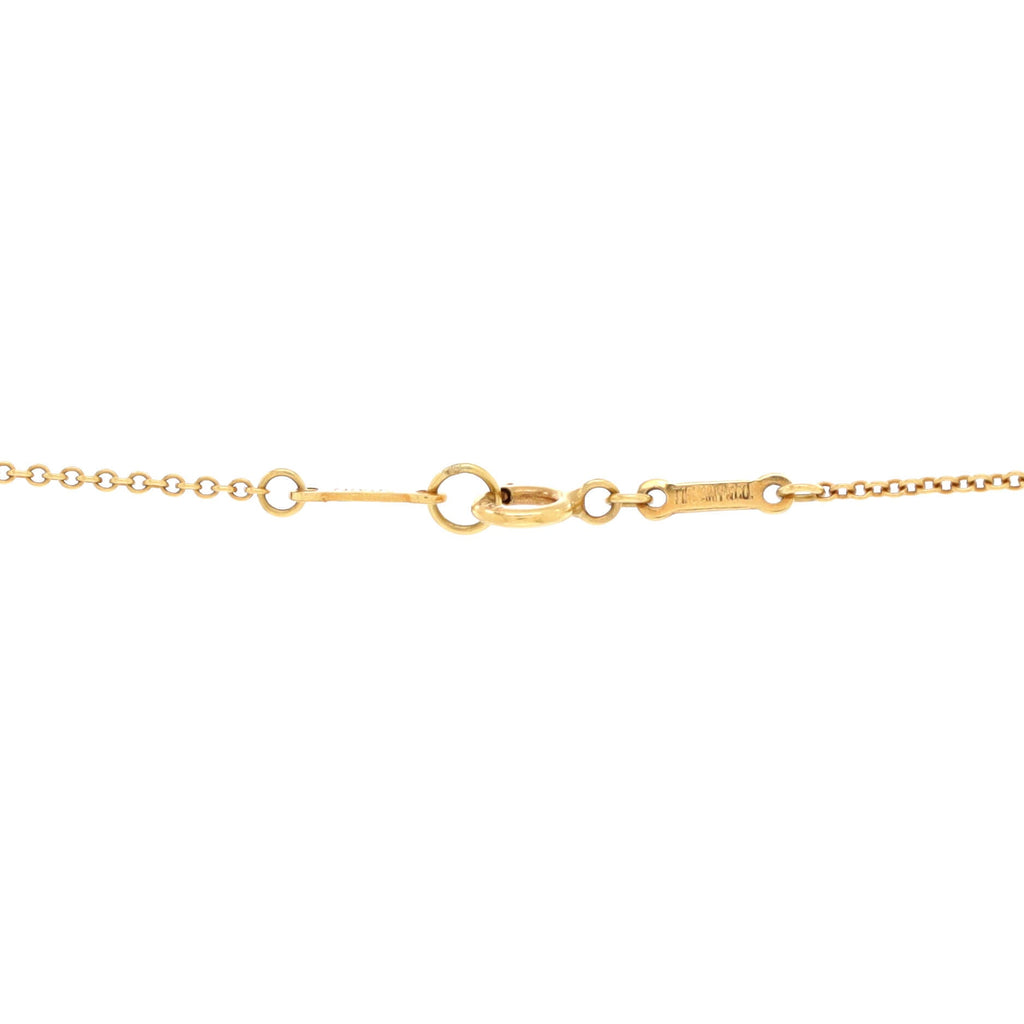 Elsa Peretti Double Teardrop Necklace 18K Yellow Gold