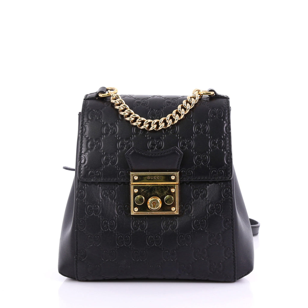 Padlock Backpack Guccissima Leather Mini