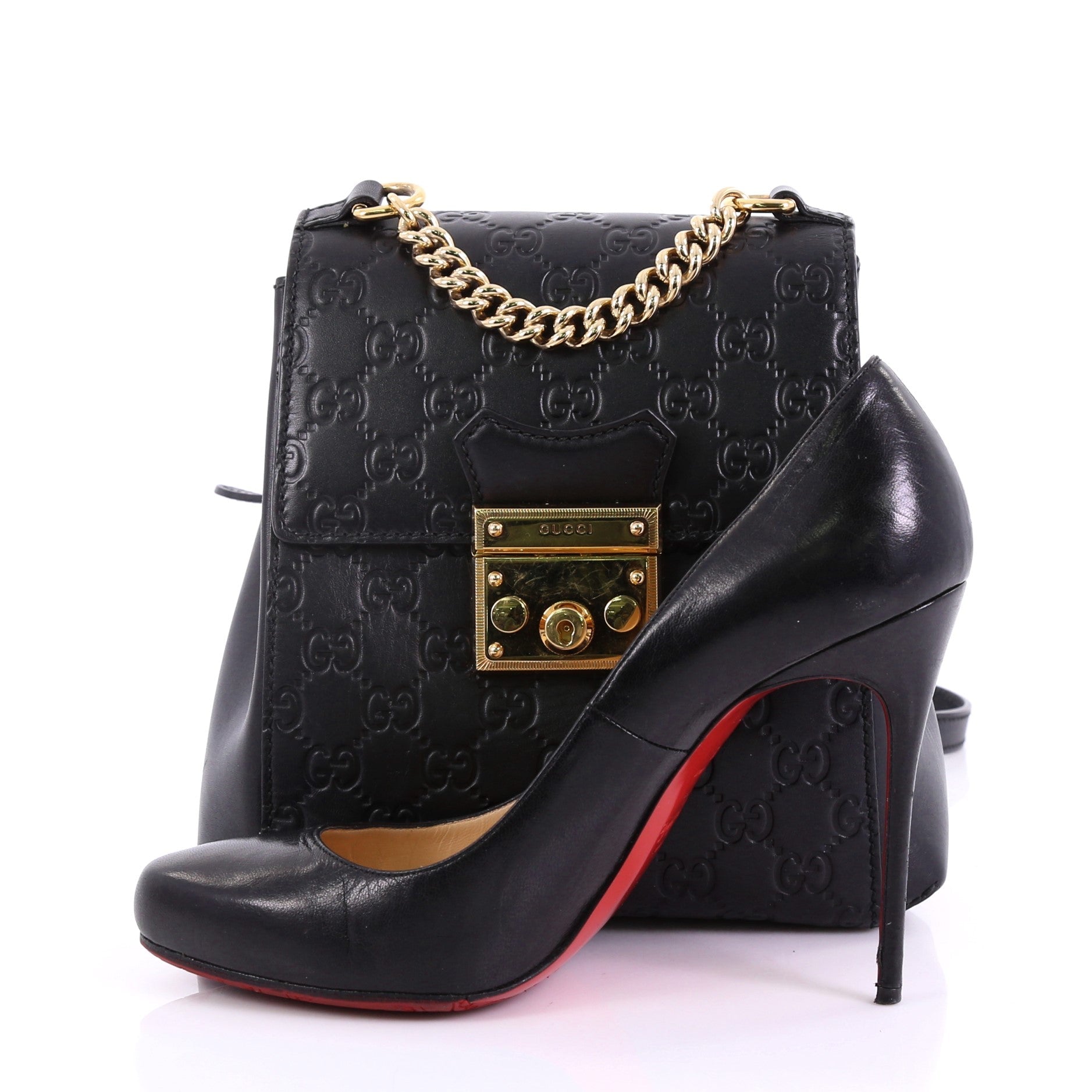 Padlock Backpack Guccissima Leather Mini