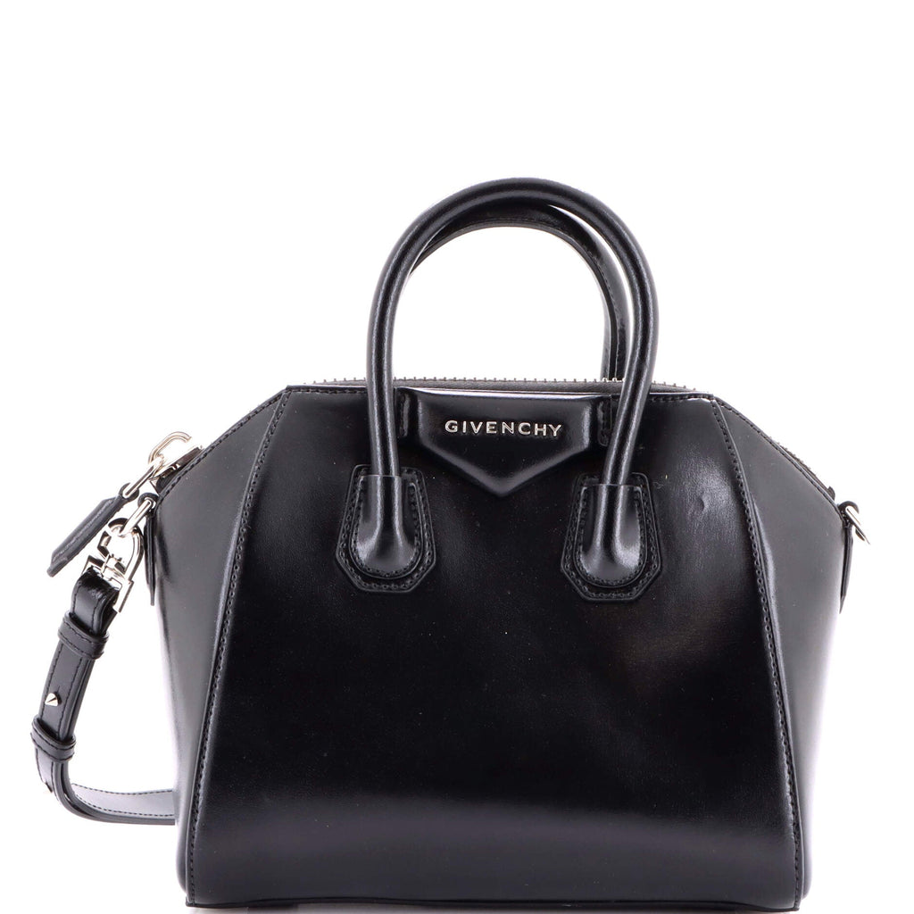 Antigona Bag Glazed Leather Mini
