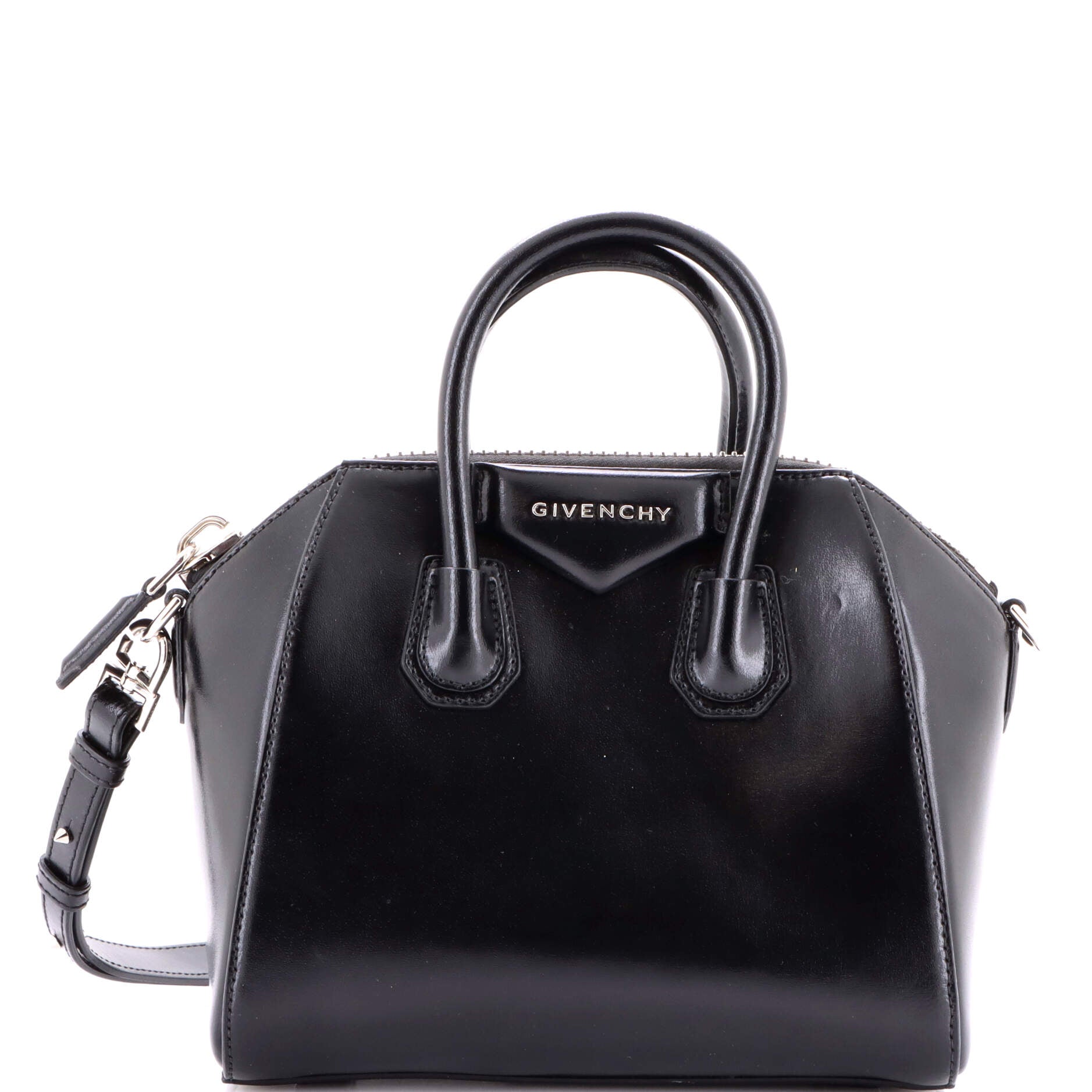 Antigona Bag Glazed Leather Mini