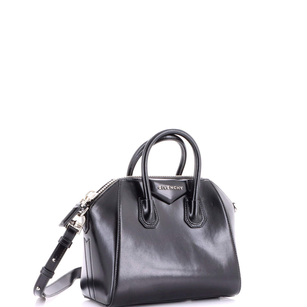 Antigona Bag Glazed Leather Mini