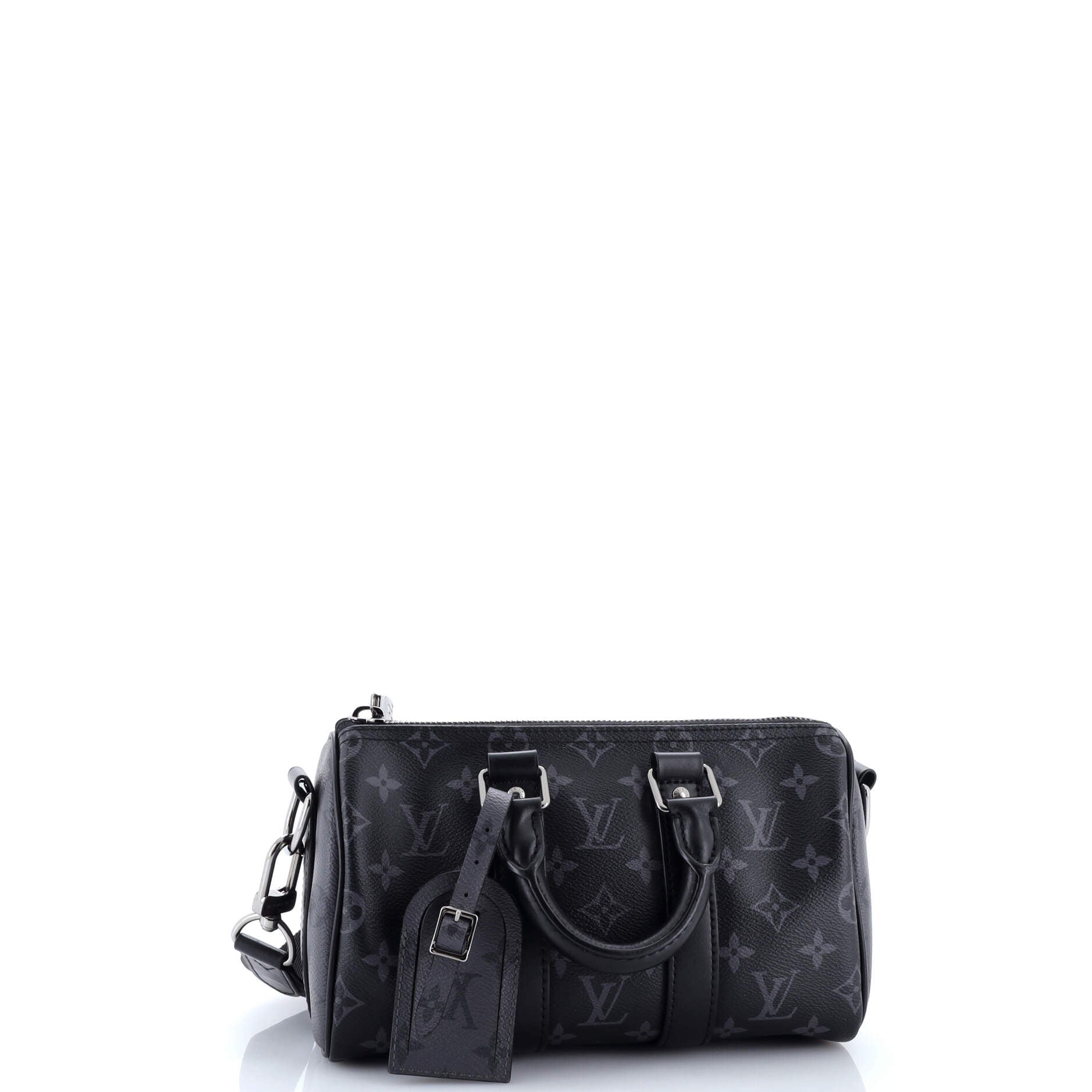 Keepall Bandouliere Bag Reverse Monogram Eclipse Canvas 25