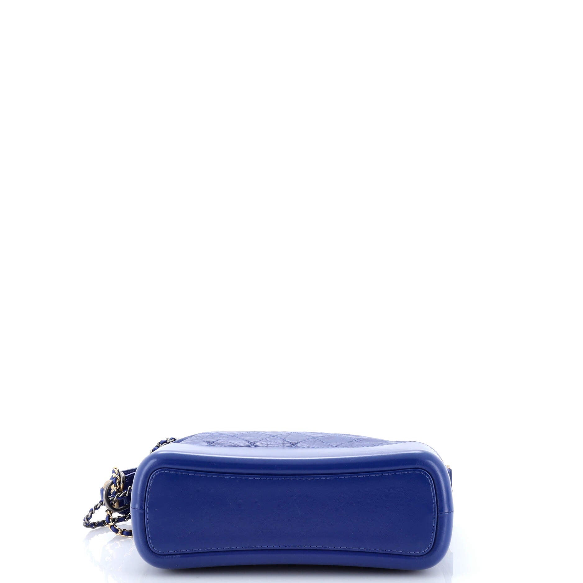 Gabrielle Hobo with Logo Handle Quilted Aged Calfskin Medium