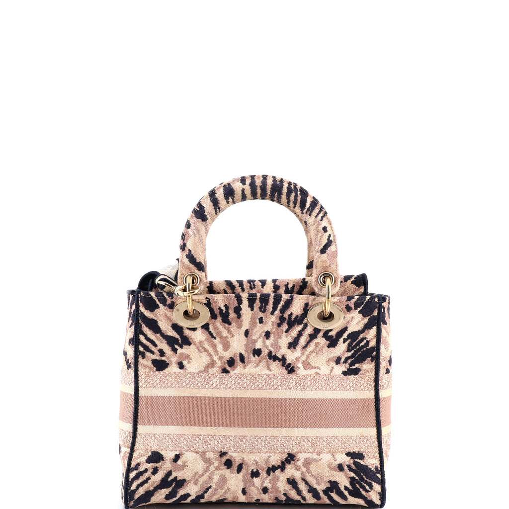 Lady D-Lite Bag Embroidered Canvas Medium