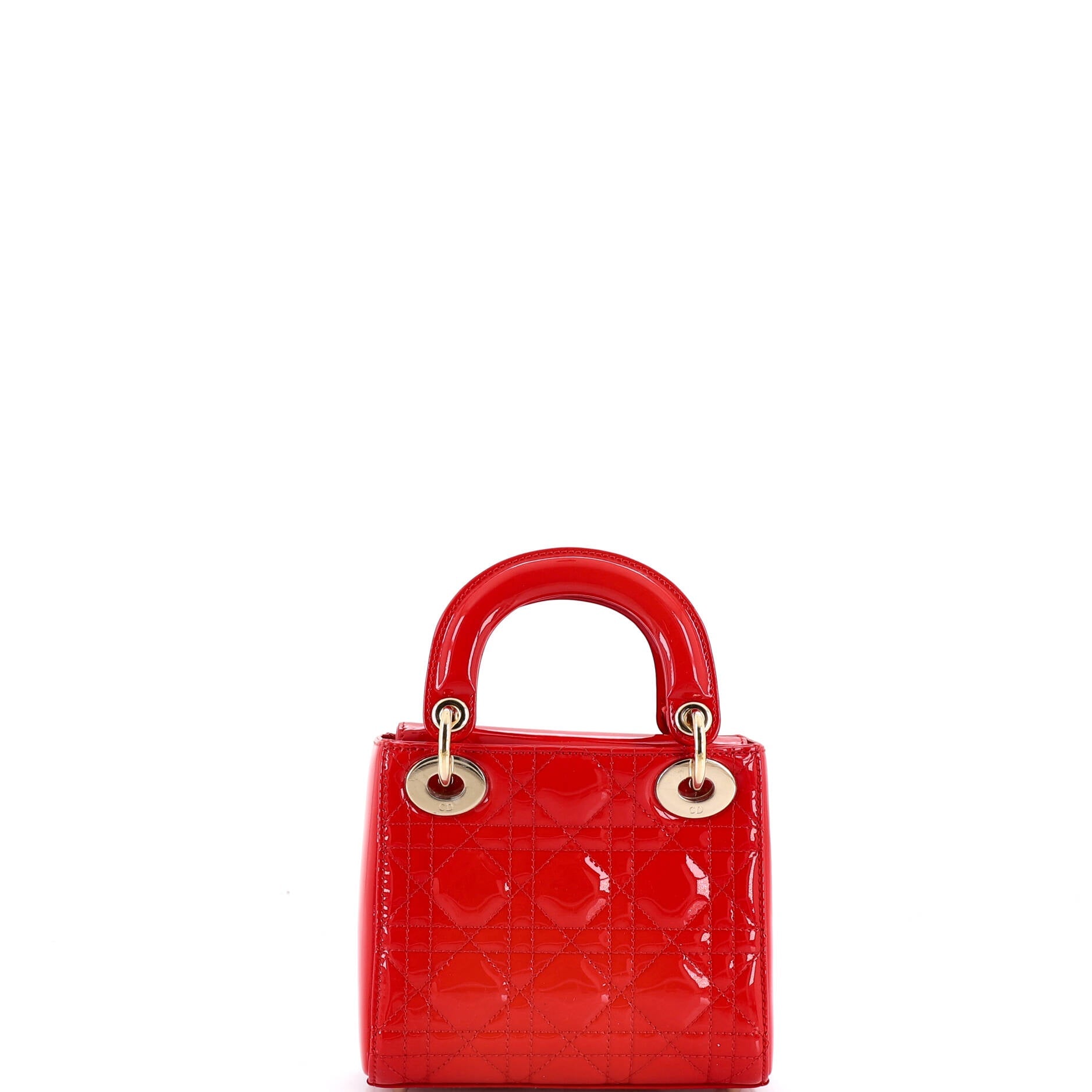 Lady Dior Bag Cannage Quilt Patent Mini