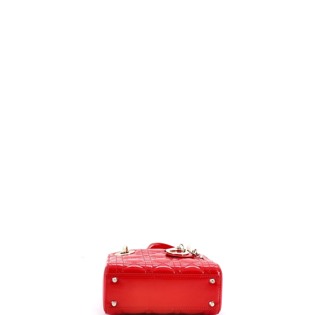 Lady Dior Bag Cannage Quilt Patent Mini