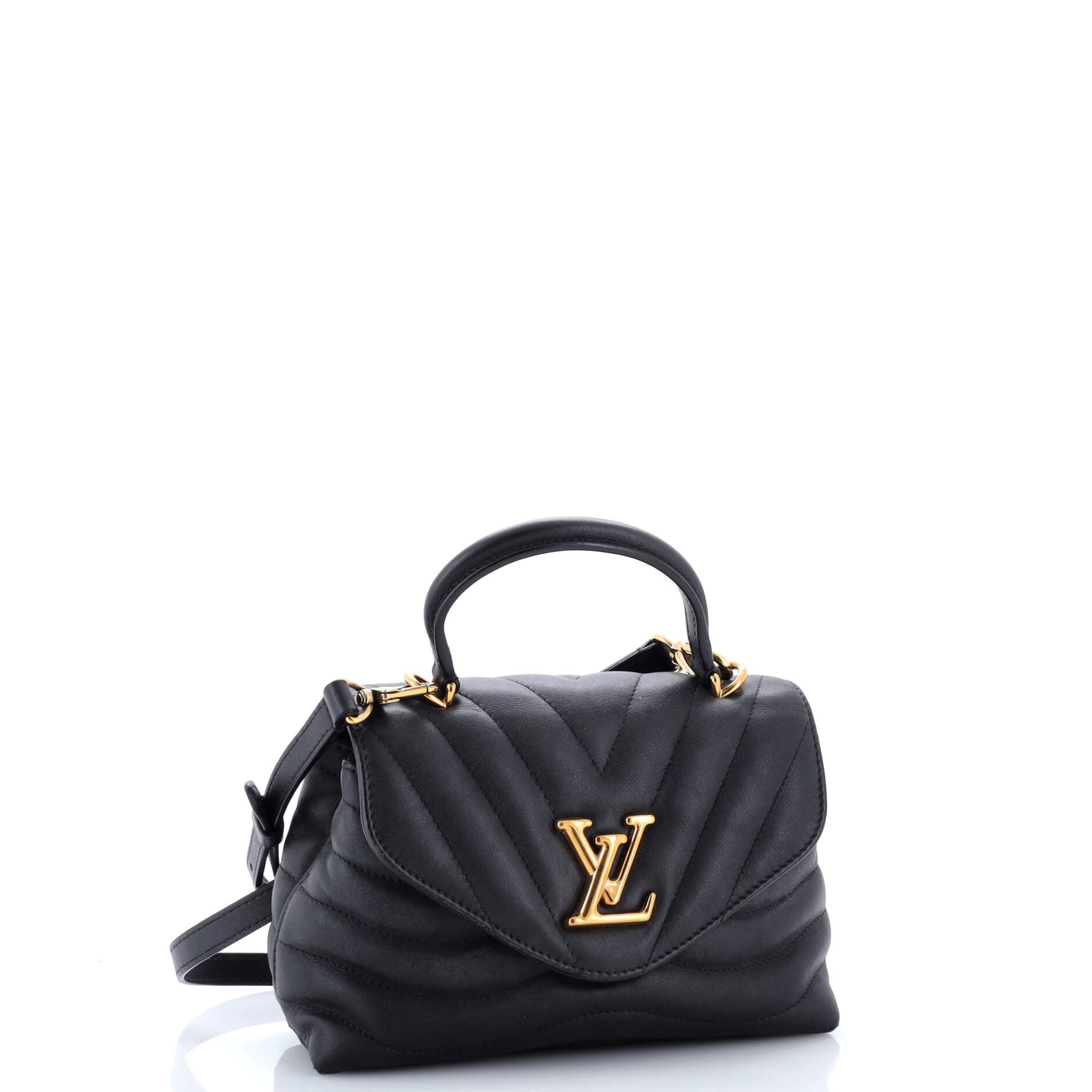 New Wave Hold Me Top Handle Bag Quilted Leather