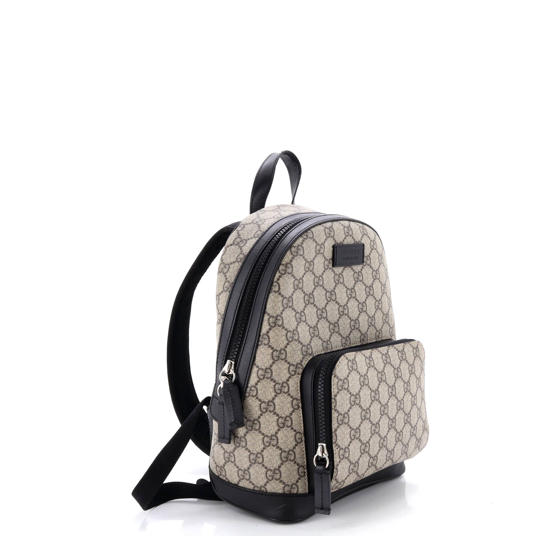 Zip Pocket Backpack GG Coated Canvas Small