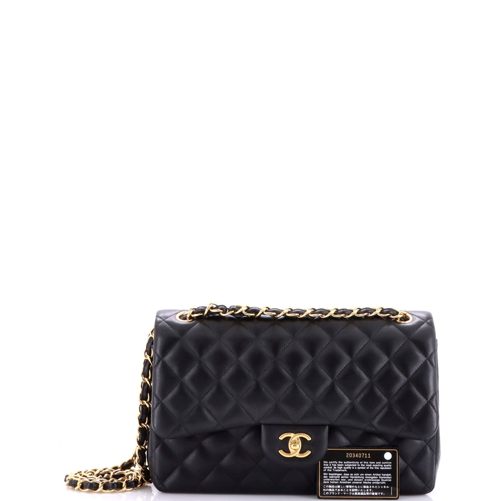 Classic Double Flap Bag Quilted Lambskin Jumbo