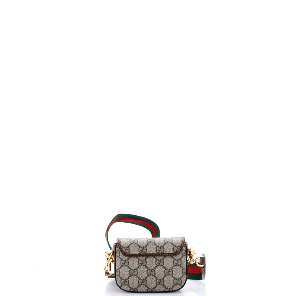 Horsebit 1955 Flap Wallet with Strap GG Coated Canvas