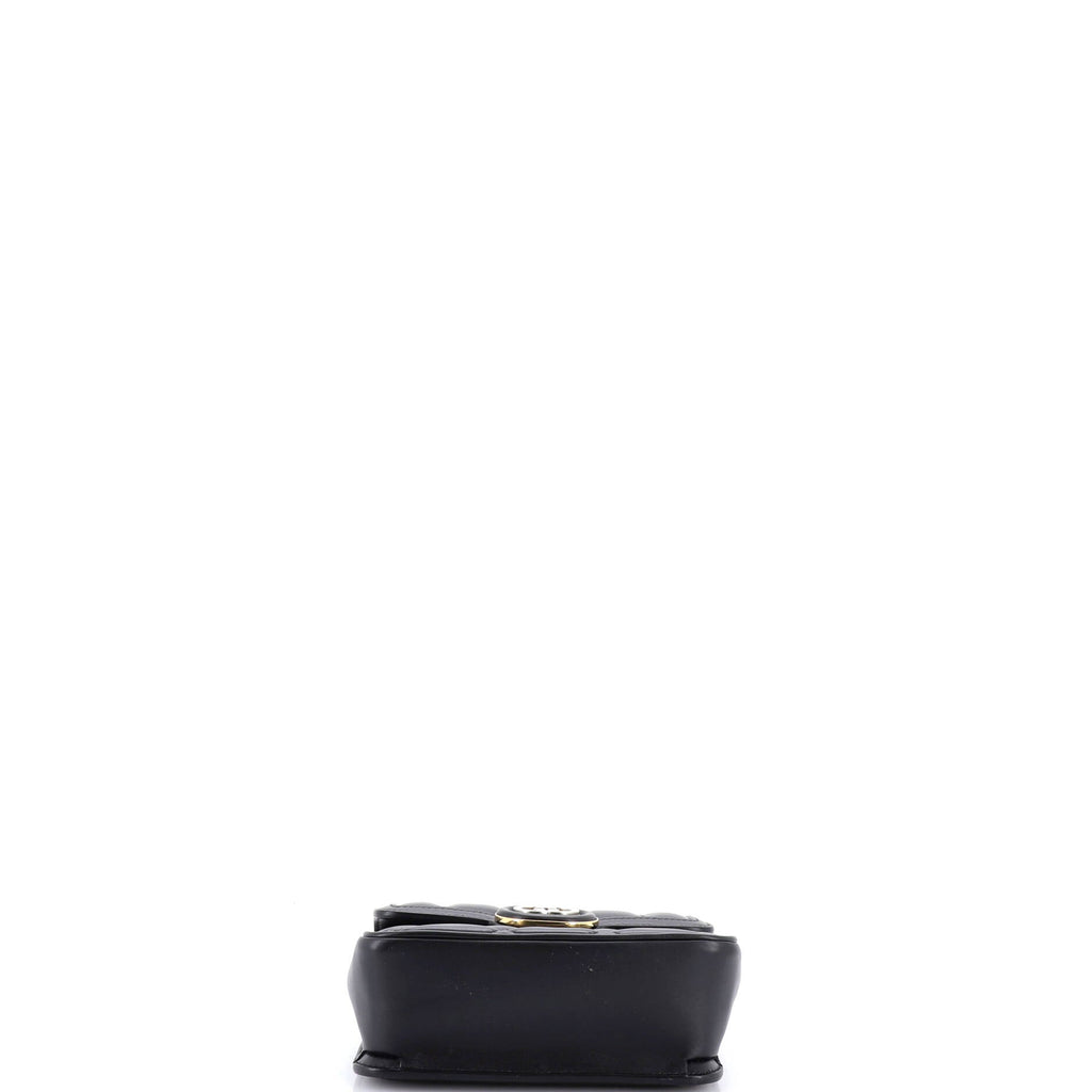 Deco Chain Flap Bag Mixed Matelasse Leather Mini