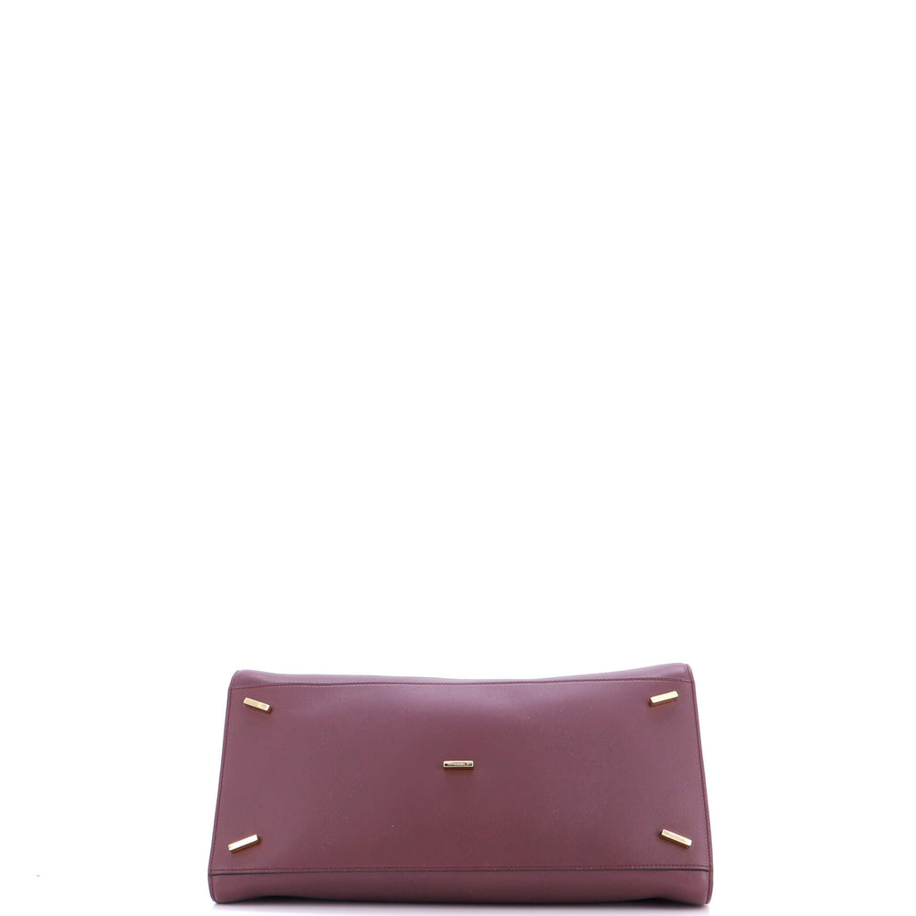Hug Top Handle Bag Leather Large