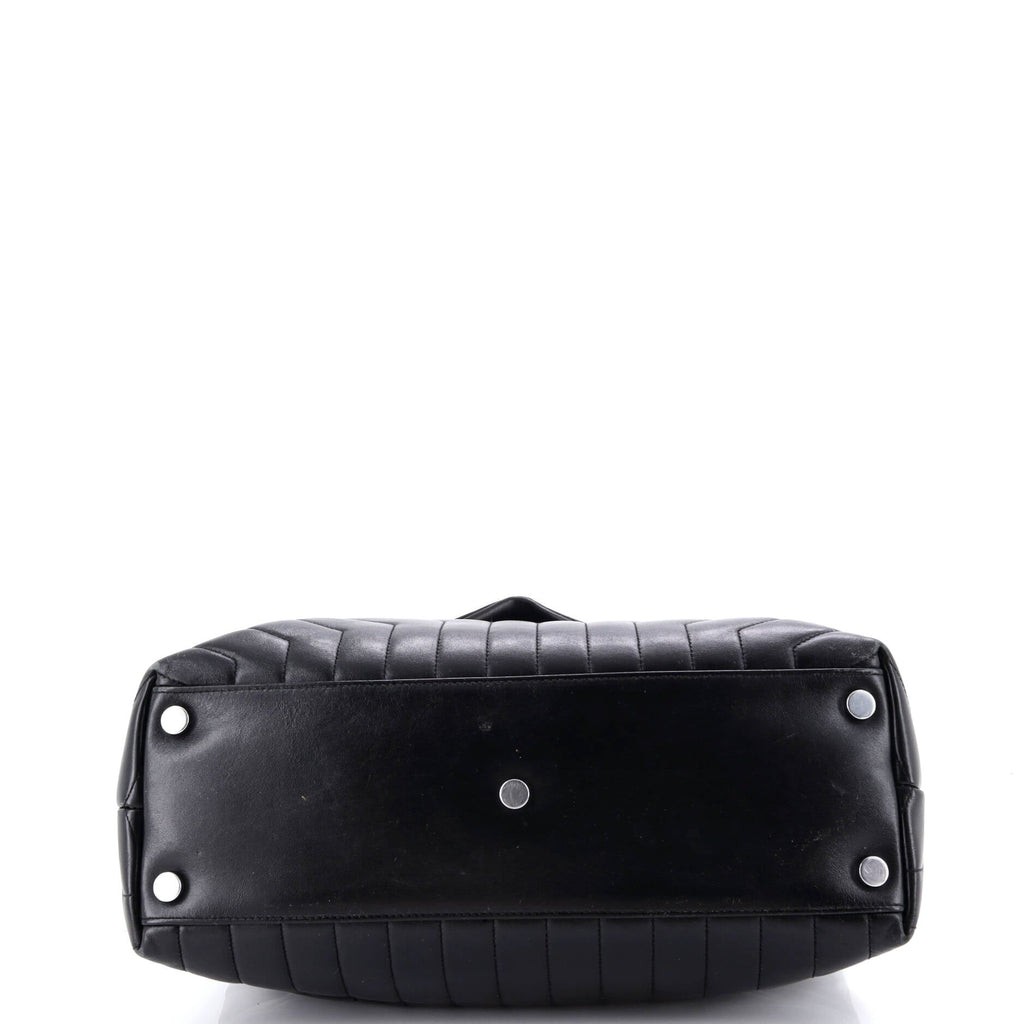 Loulou Shoulder Bag Matelasse Chevron Leather Large