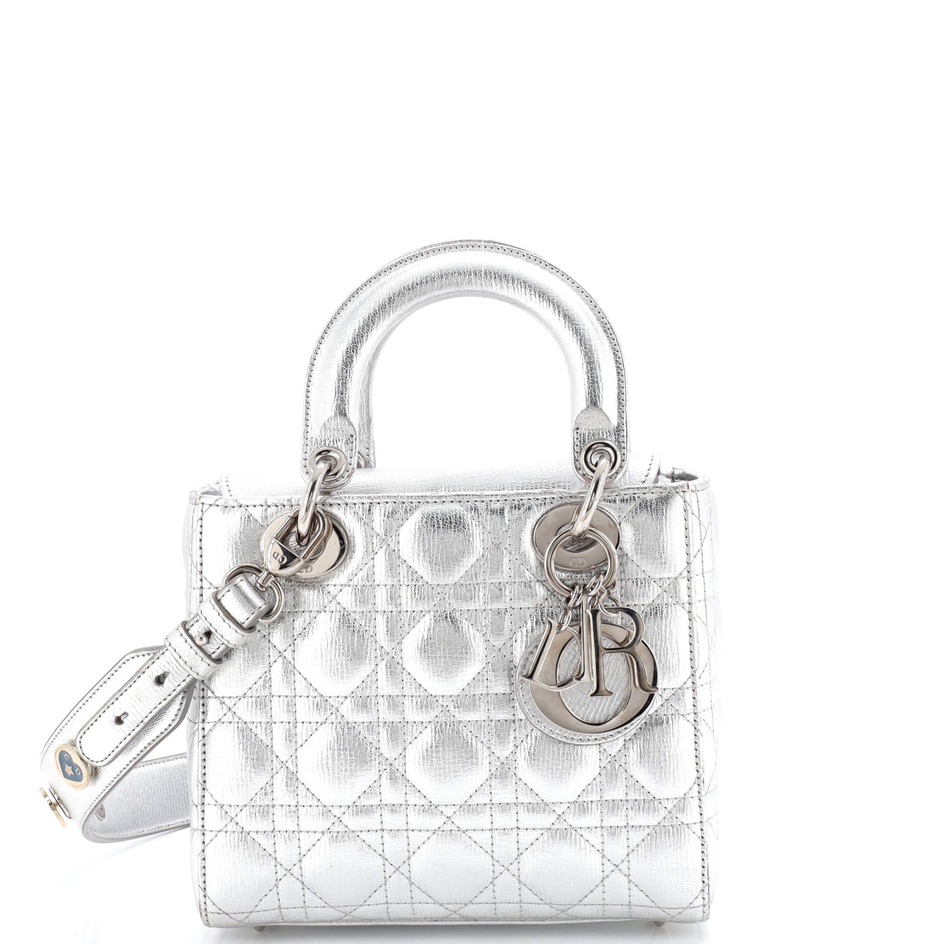 My ABCDior Lady Dior Bag Metallic Cannage Quilt Leather