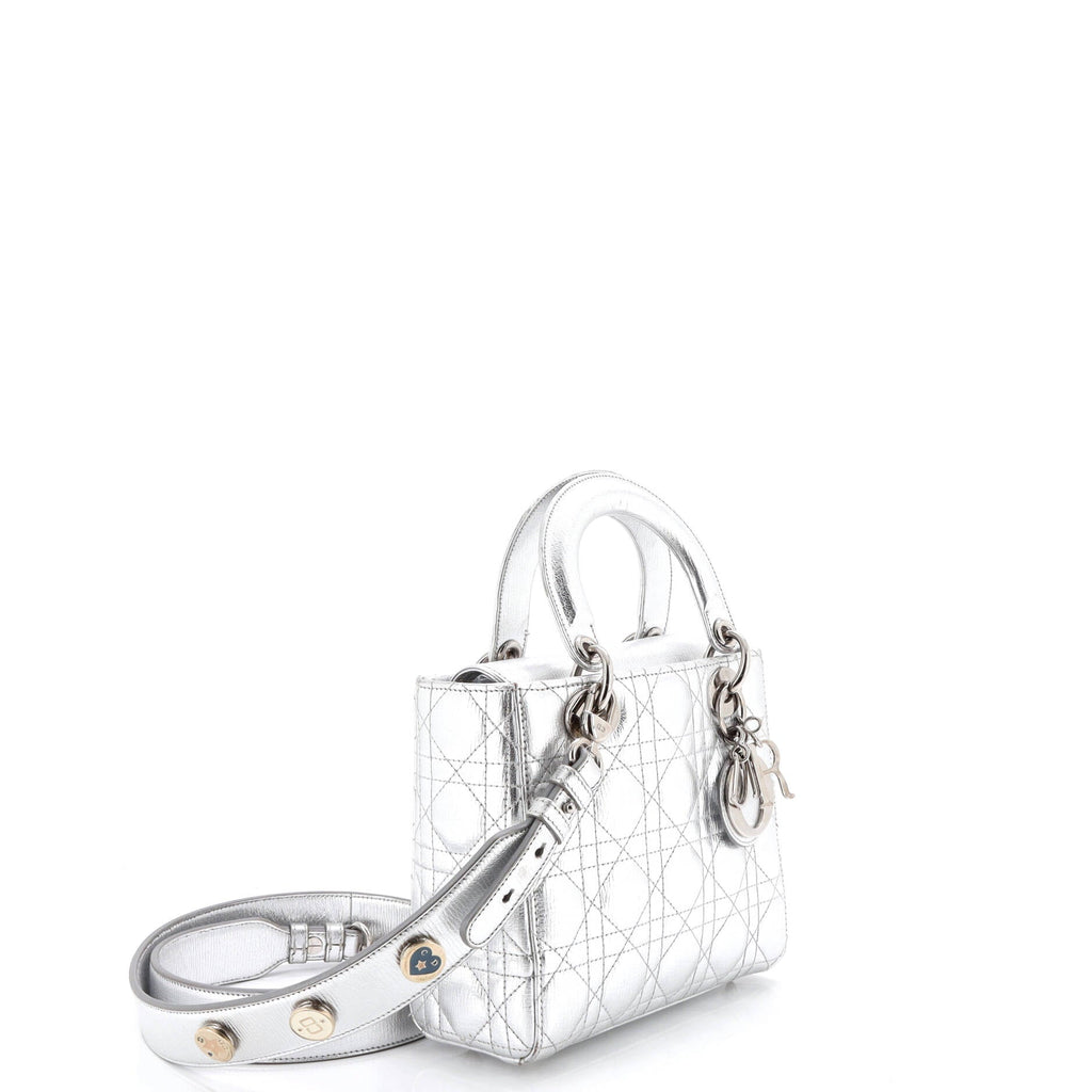 My ABCDior Lady Dior Bag Metallic Cannage Quilt Leather