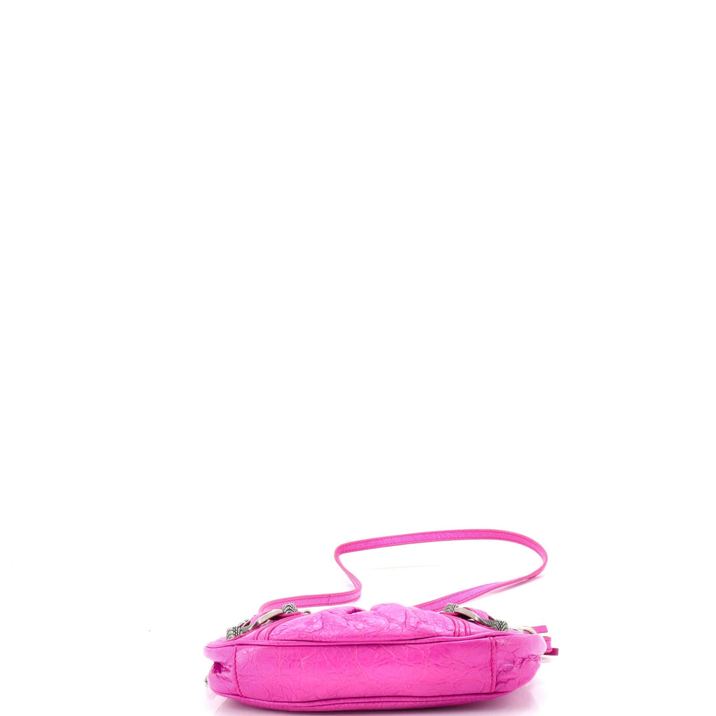 Le Cagole Giant Studs Shoulder Bag Leather Mini