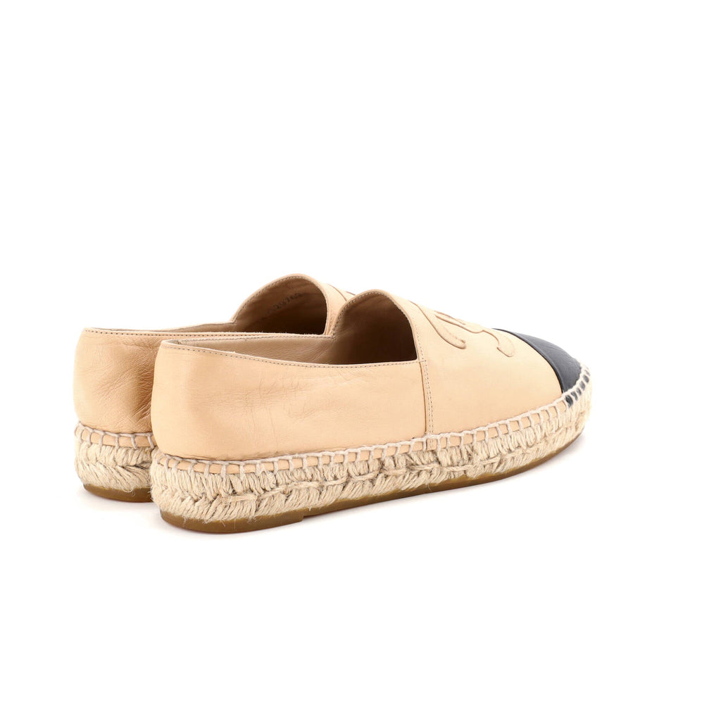 Women's CC Cap Toe Espadrilles Leather