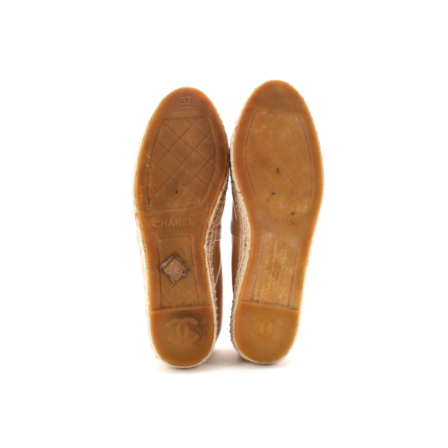 Women's CC Cap Toe Espadrilles Leather