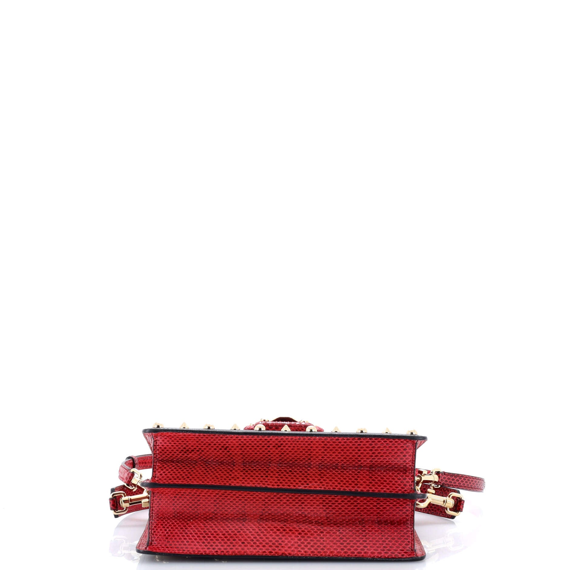 Lucia Shoulder Bag Embellished Leather and LIzard Embossed Leather with Python