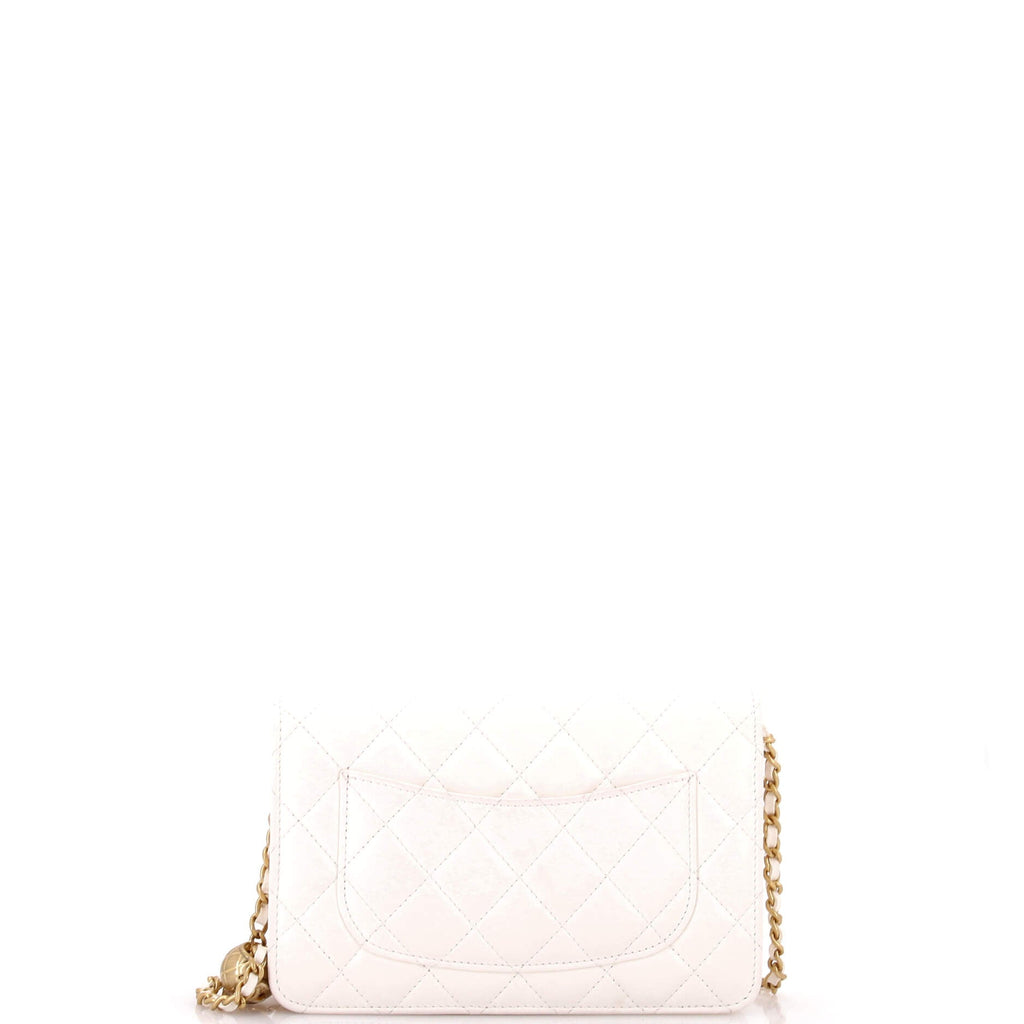 Pearl Crush Wallet on Chain Quilted Lambskin