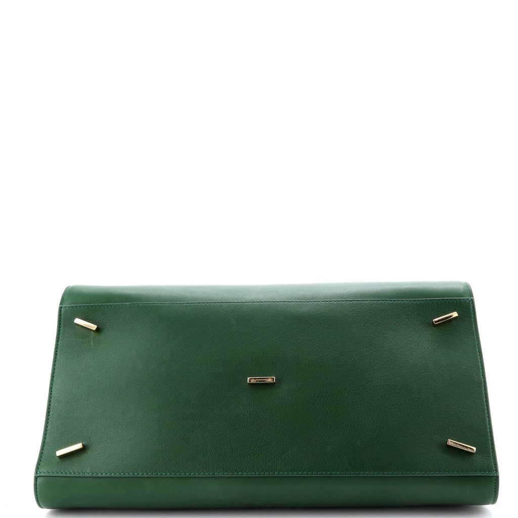 Hug Top Handle Bag Leather Large
