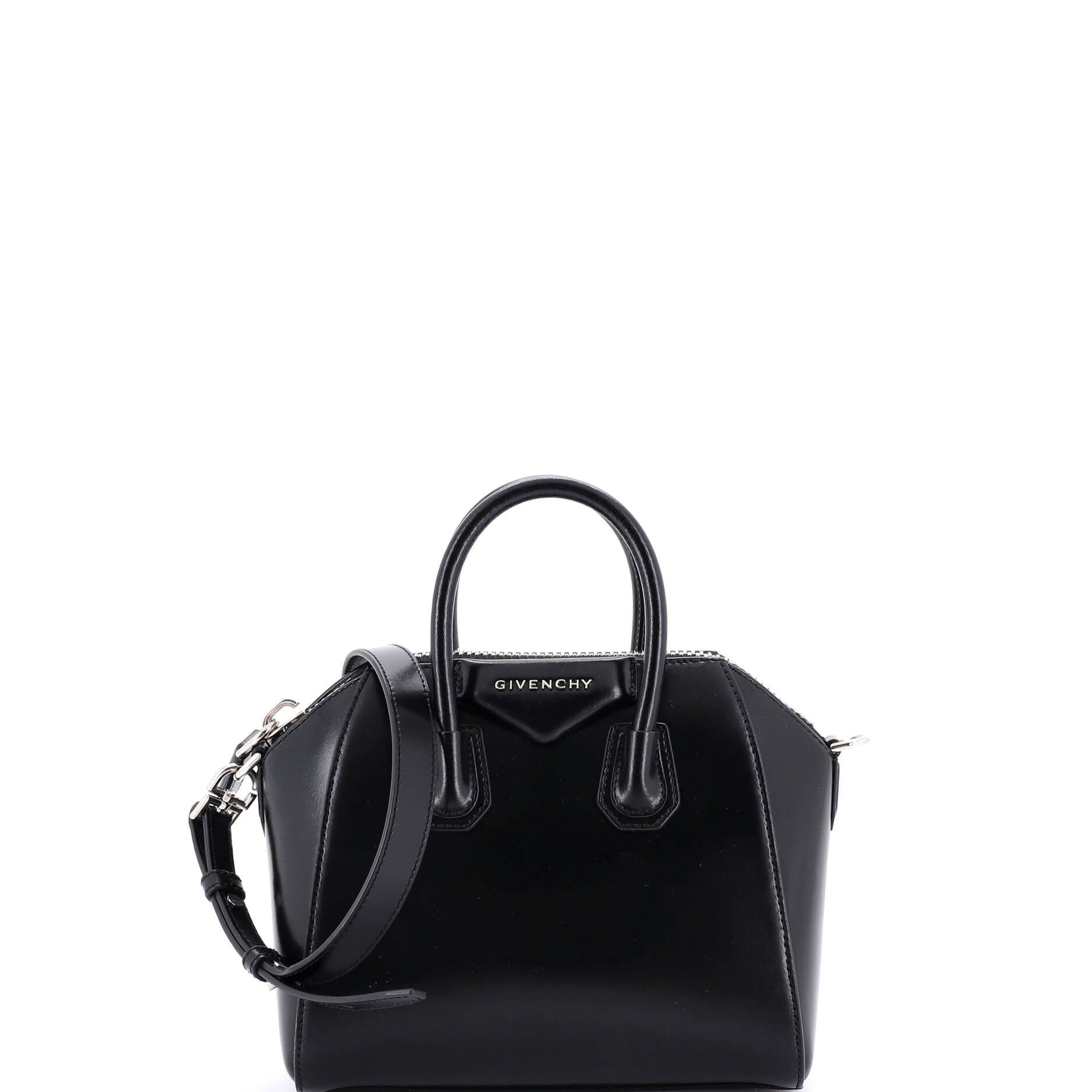 Antigona Bag Glazed Leather Mini