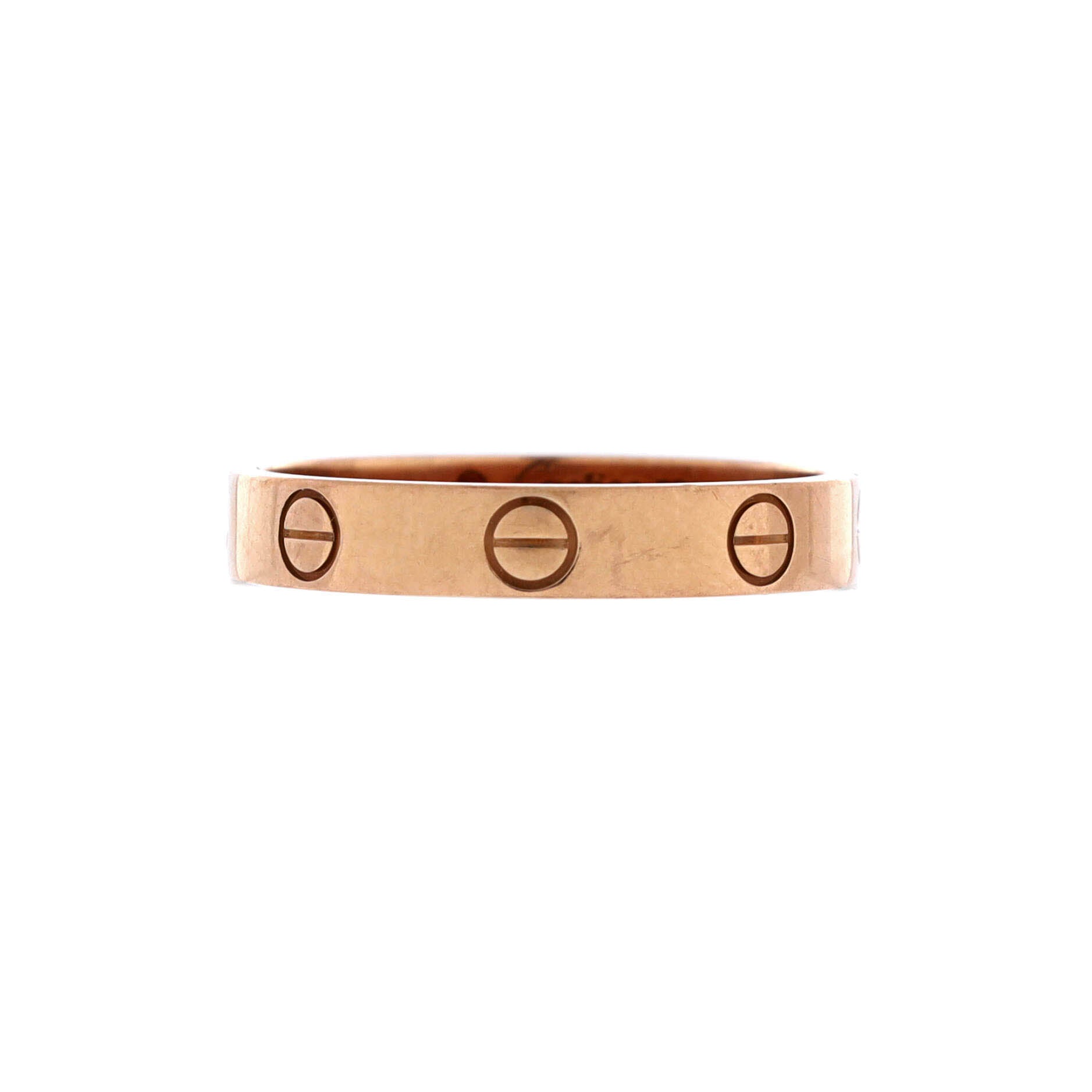 Love Wedding Band Ring 18K Rose Gold