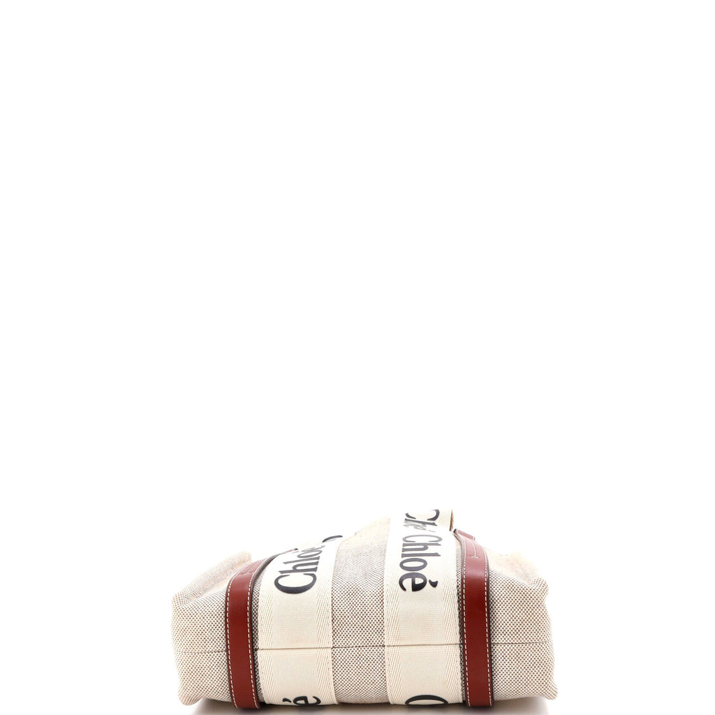 Woody Tote Canvas with Leather Small
