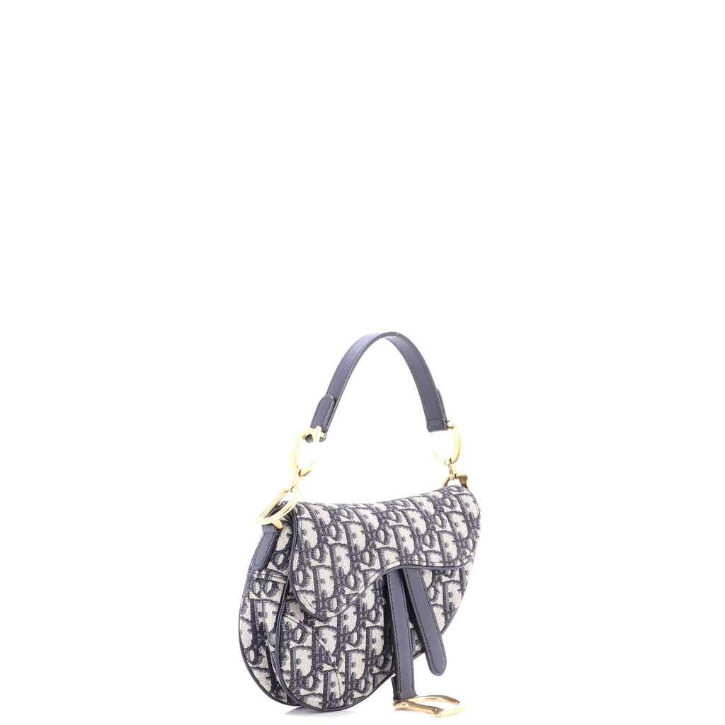 Saddle Handbag Oblique Canvas Mini