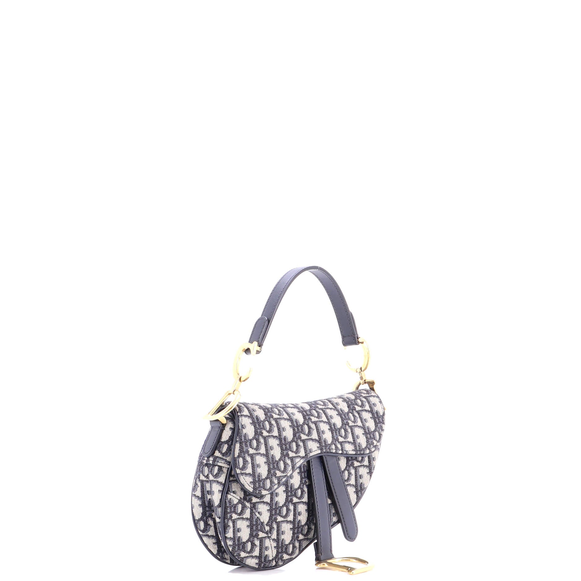 Saddle Handbag Oblique Canvas Mini