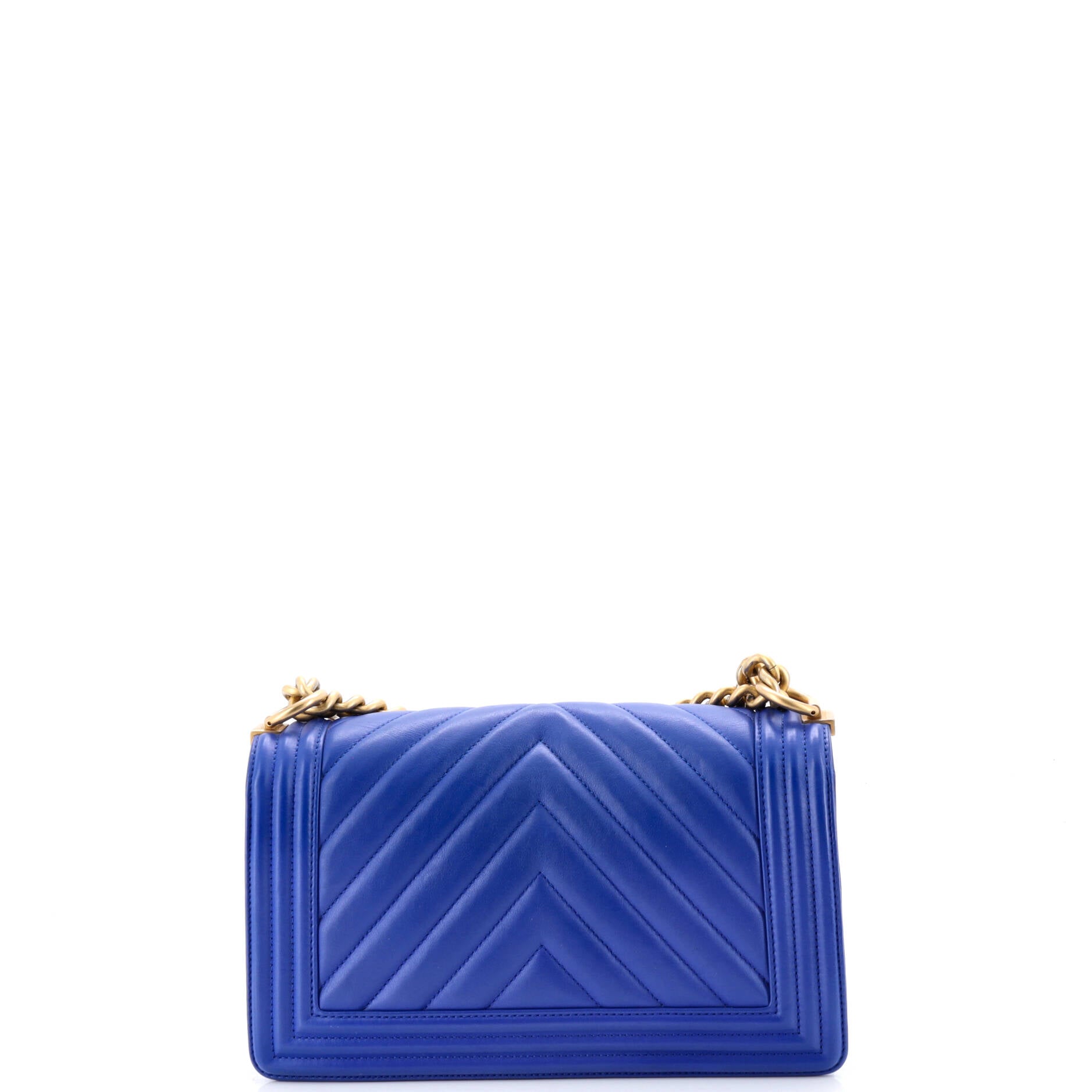 Boy Flap Bag Chevron Calfskin Old Medium