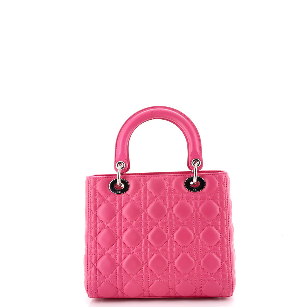 Lady Dior Bag Cannage Quilt Lambskin Medium