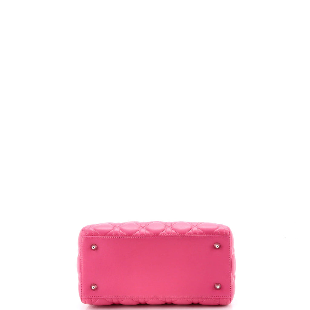 Lady Dior Bag Cannage Quilt Lambskin Medium