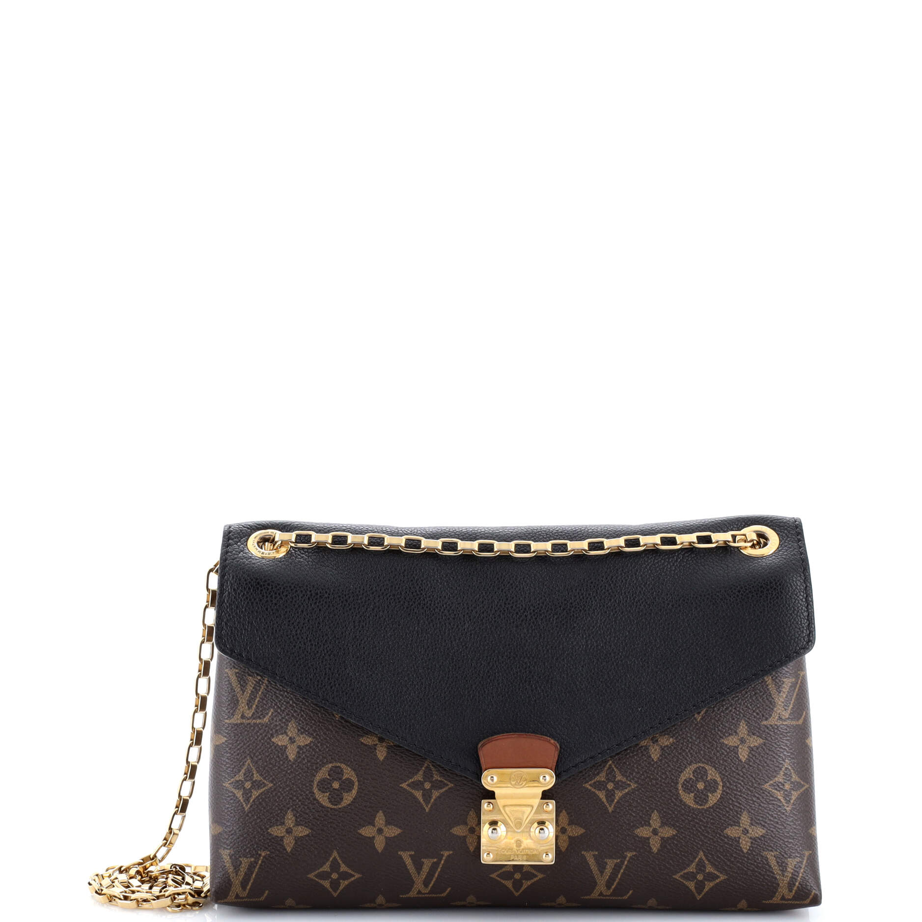 Pallas Chain Shoulder Bag Monogram Canvas and Calfskin