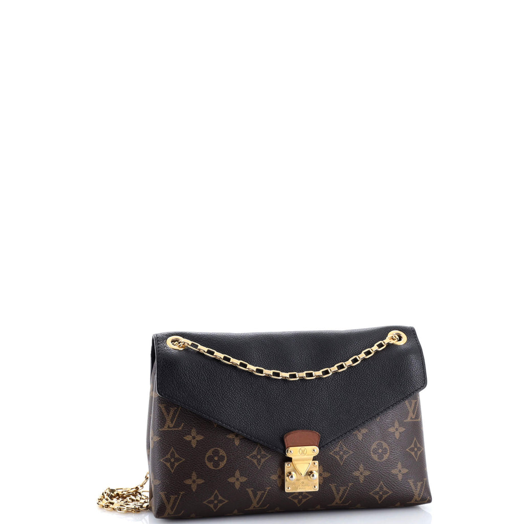 Pallas Chain Shoulder Bag Monogram Canvas and Calfskin
