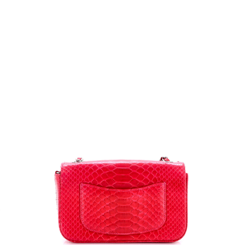Classic Single Flap Bag Python Mini