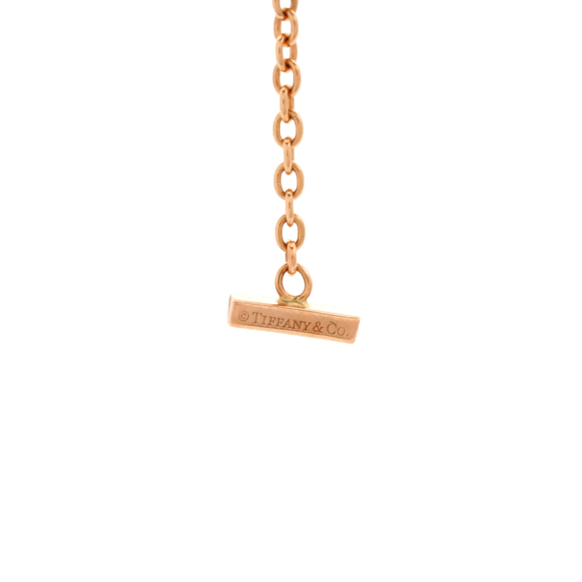 T Smile Chain Bracelet 18K Rose Gold Medium