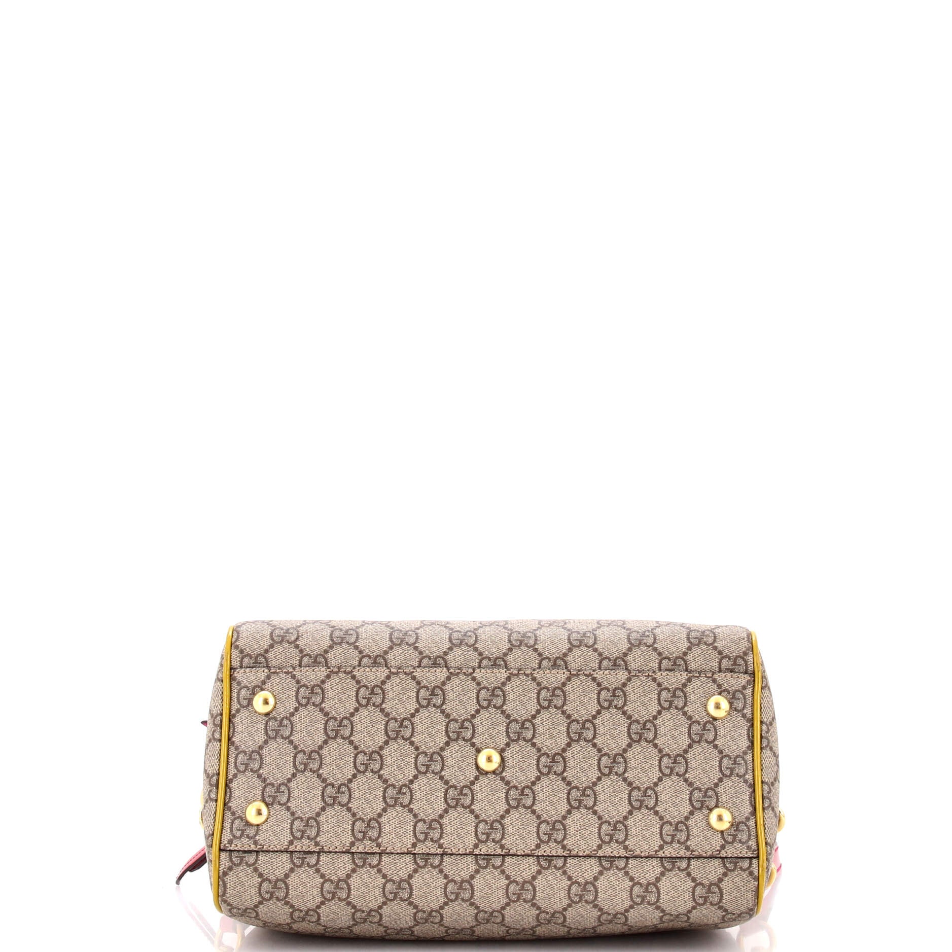 Convertible Boston Bag GG Coated Canvas and Leather Small